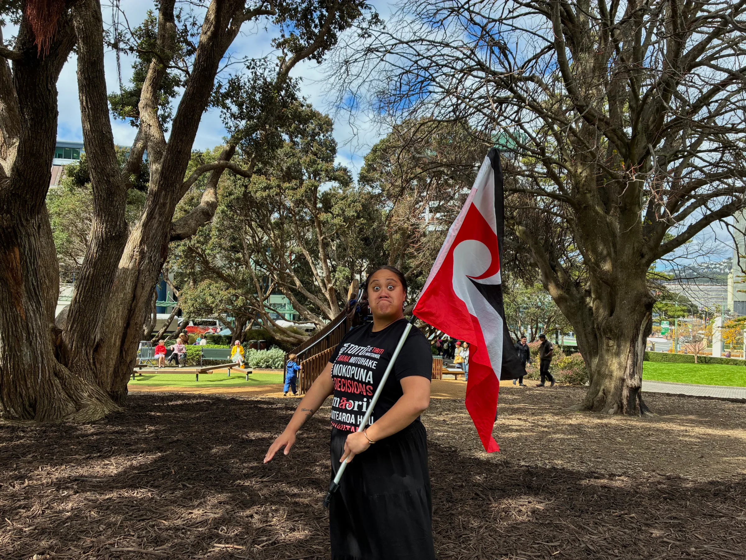 Tanishia Kurupo travelled from Hawke's Bay to Wellington. Photo/Amrit Singh.